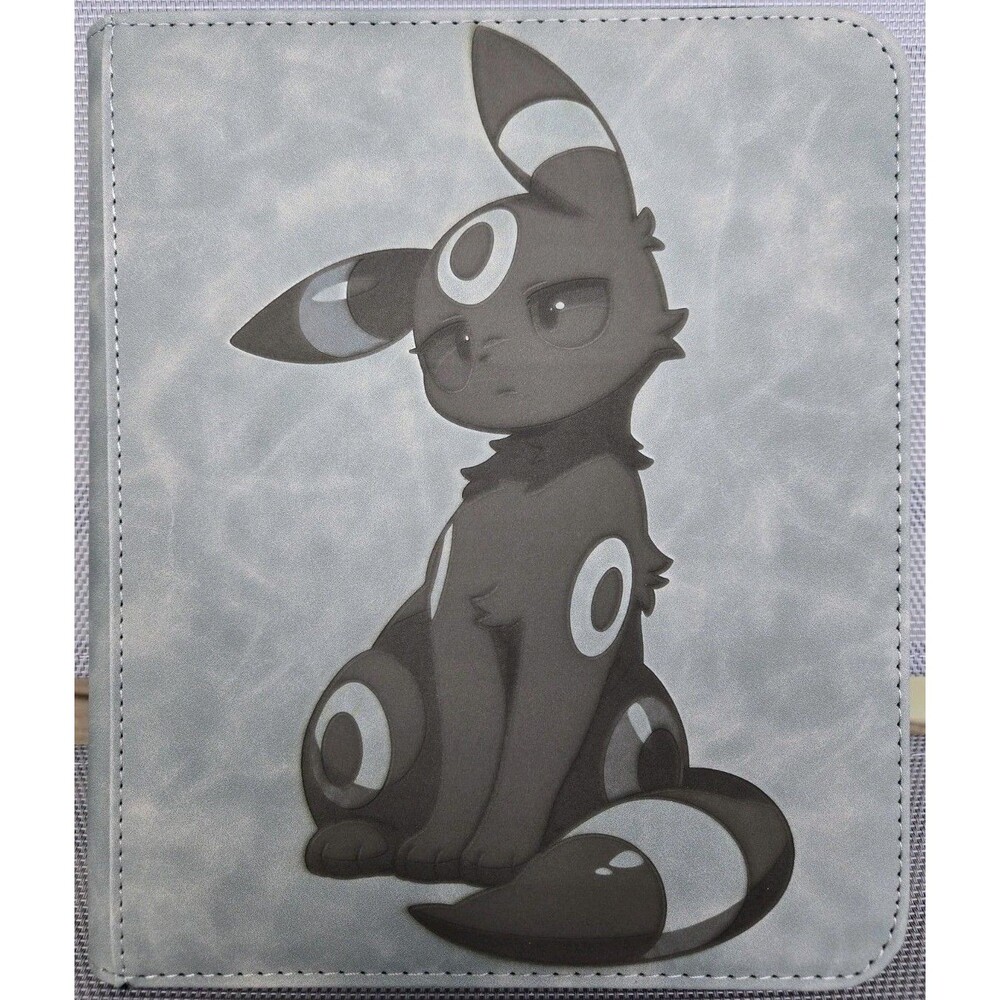 Pokemon Umbreon 2x2 Gray Top Loader Binder 112 Cards B